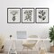 Stupell Industries Classic Natural Botanicals 3pc Framed Print Under Glass Set, design by Karen Smith